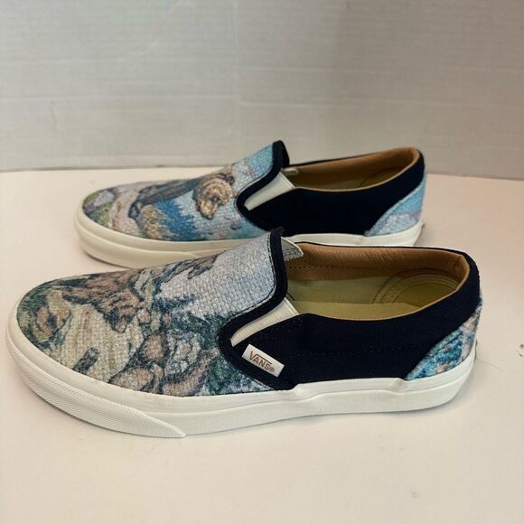 Vans Slip On Shoes Cali Tapestry Forest Bear Skateboarding Sneakers Landscape - Picture 7 of 12